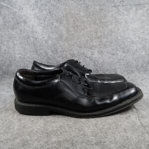 Axcess Shoes Mens 9 Derby Oxfords Black Square Toe Dress Formal Patent Retro